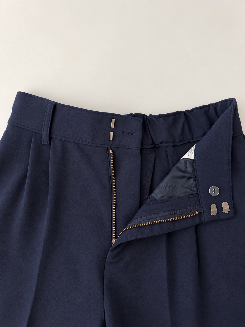 Abercrombie & Fitch Wide-Leg Trousers in Deep Blue - Picture 2 of 7